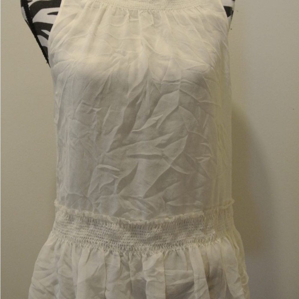 Theory Cream Sleeveless Top